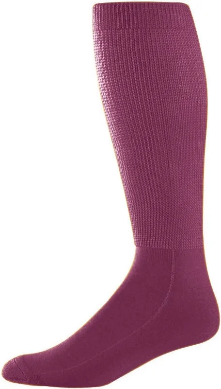 Augusta 6085 Wicking Athletic Knee High Socks - Maroon