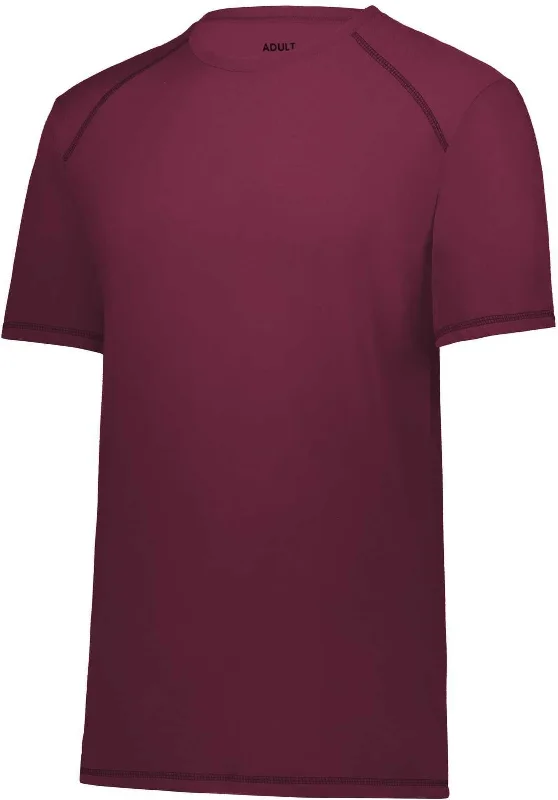 Augusta 6842 Super Soft-Spun Poly Tee - Maroon