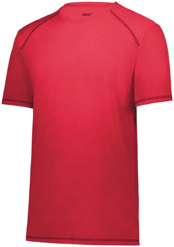 Augusta 6842 Super Soft-Spun Poly Tee - Scarlet