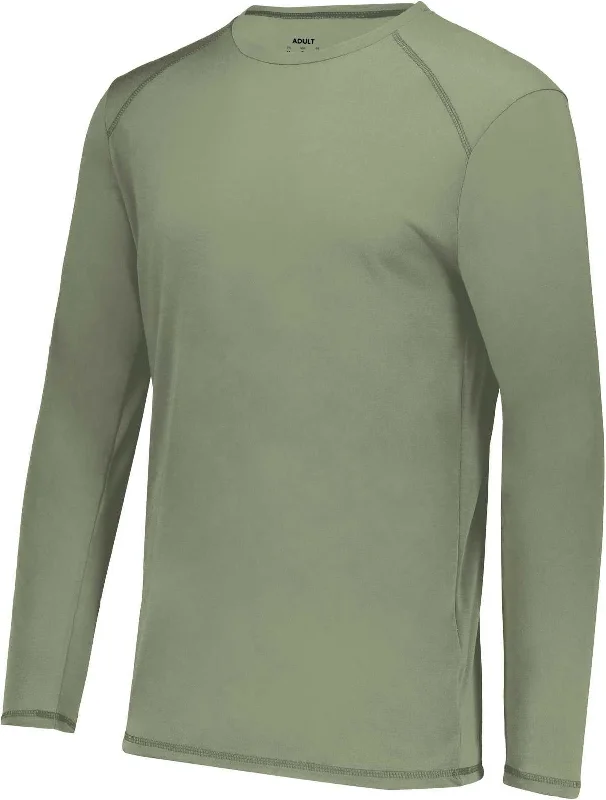 Augusta 6845 Super Soft-Spun Poly Long Sleeve Tee - Celery