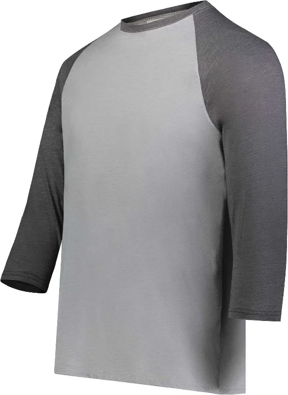 Augusta 6879 Gameday Vintage 3/4 Tee - Gray Heather Carbon Heather