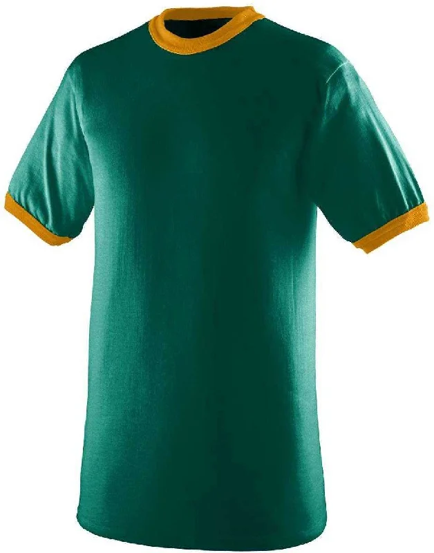 Augusta 710 Ringer T-Shirt - Forest Gold