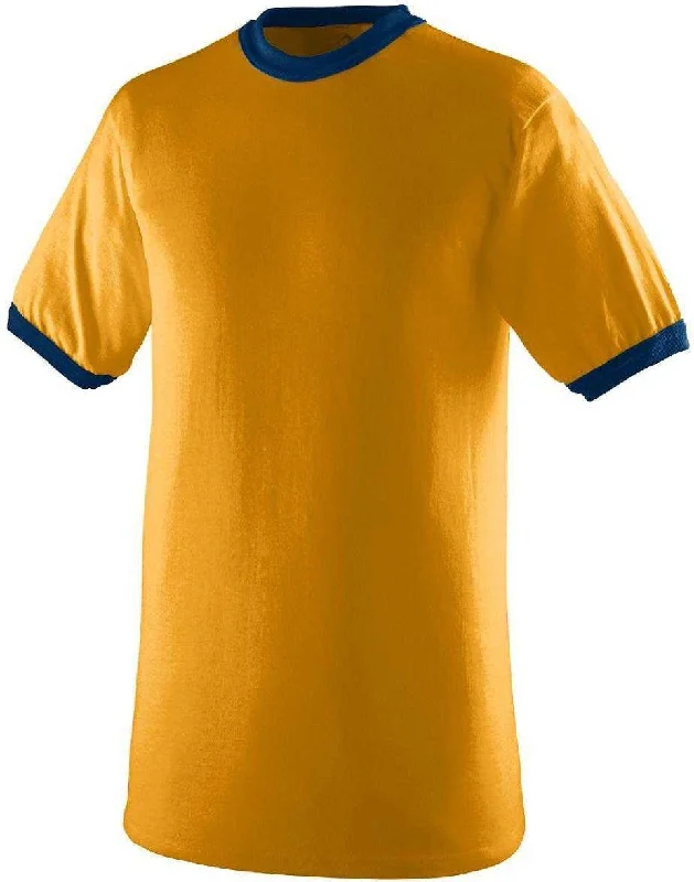 Augusta 710 Ringer T-Shirt - Gold Navy