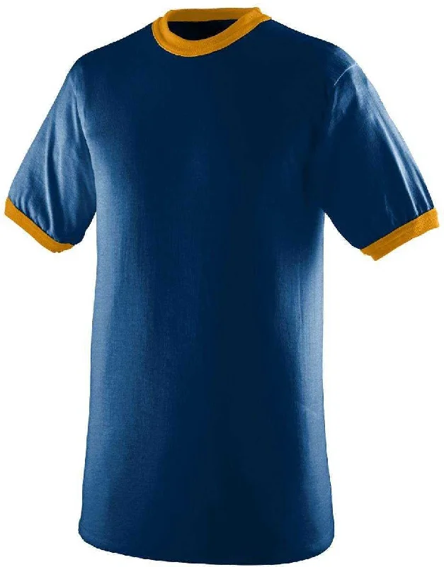 Augusta 710 Ringer T-Shirt - Navy Gold