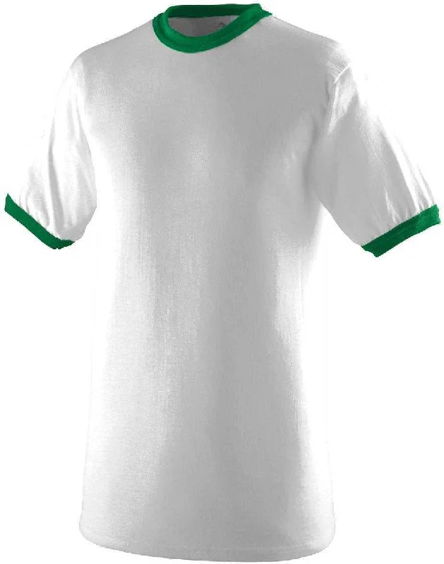 Augusta 710 Ringer T-Shirt - White Green