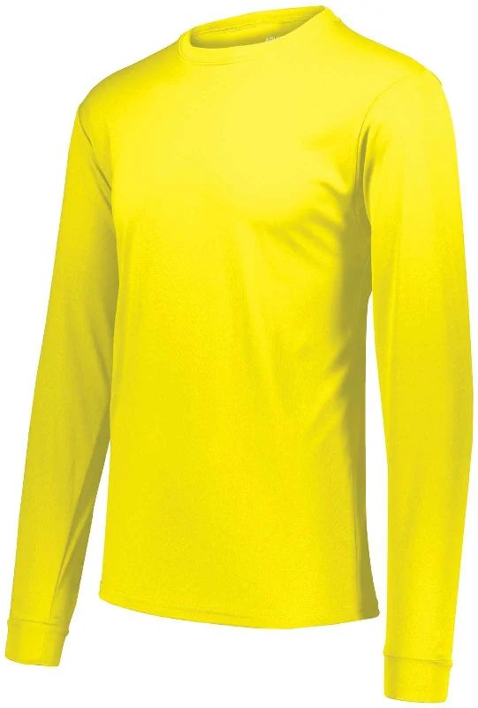 Augusta 788 NexGen Wicking  Long Sleeve Tee - Safety Yellow