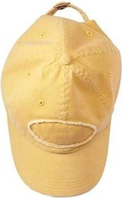 Authentic Pigment 1917 Pigment-Dyed Raw-Edge Patch Baseball Cap - Mustard