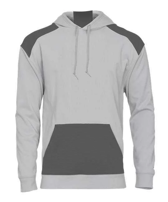 Badger Sport 1440 Breakout Performance Fleece Hoodie - Silver Graphite