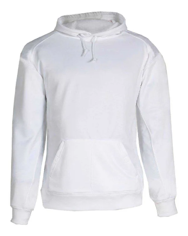 Badger Sport 1454 BT5 Fleece Hoodie - White