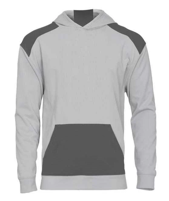 Badger Sport 2440 Breakout Performance Fleece Youth Hoodie - Silver Graphite