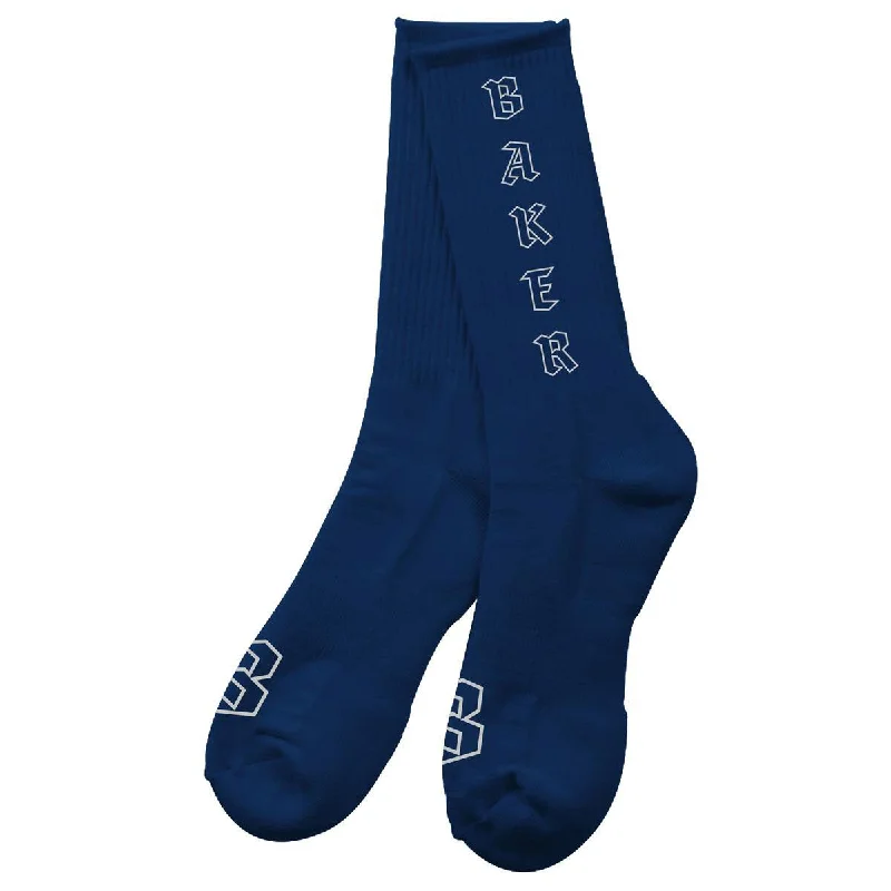 Baker Outline Dark Navy Sock