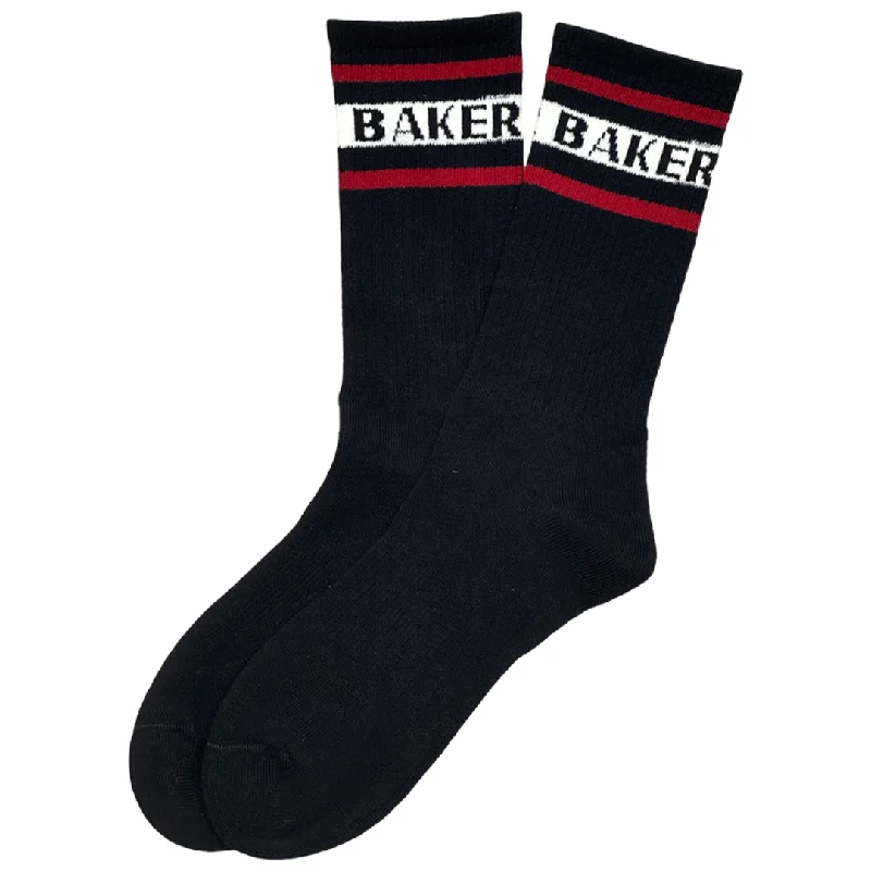 Baker Skateboards Stripe Socks Navy / White