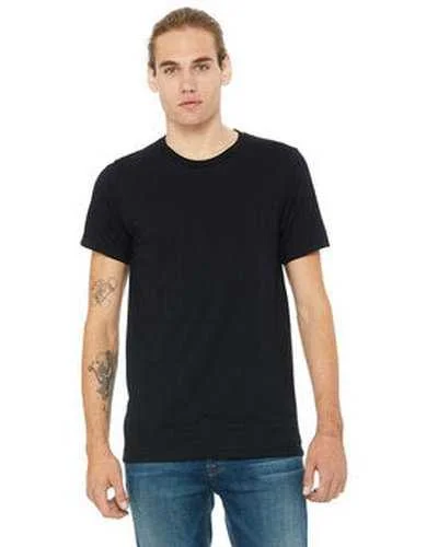 Bella + Canvas 3001U Unisex Made In The USA Jersey T-Shirt - Black