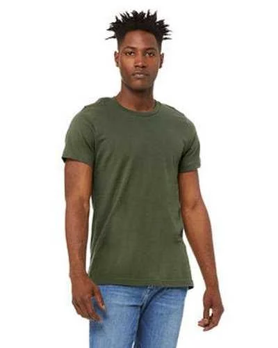 Bella + Canvas 3001U Unisex Made In The USA Jersey T-Shirt - Military Green