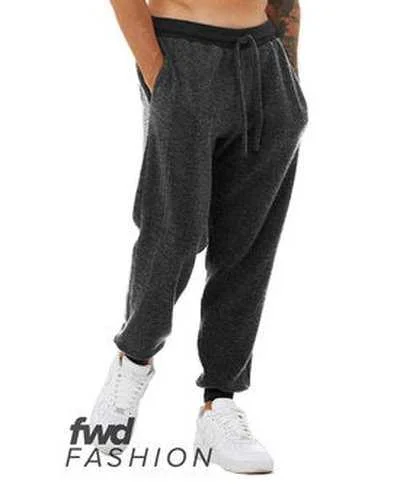 Bella + Canvas 3327C Fwd Fashion Unisex Sueded Fleece Jogger Pant - Black Heather