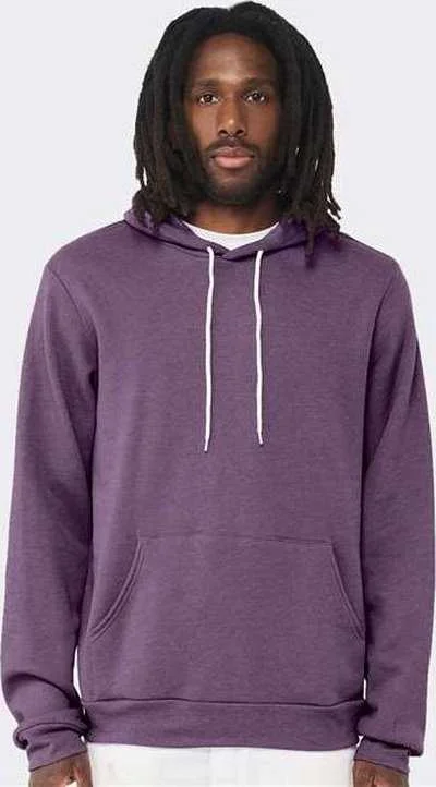 Bella + Canvas 3719 Sponge Fleece Hoodie - Heather Team Purple