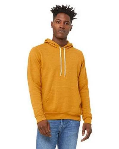 Bella + Canvas 3719 Unisex Sponge Fleece Pullover Hooded Sweatshirt - Heather Mustard