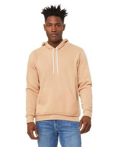 Bella + Canvas 3719 Unisex Sponge Fleece Pullover Hooded Sweatshirt - Heather Sand Dune