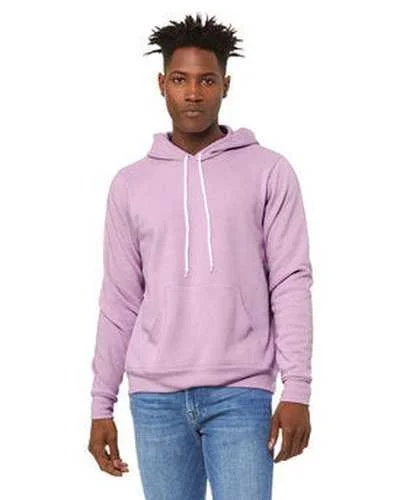 Bella + Canvas 3719 Unisex Sponge Fleece Pullover Hooded Sweatshirt - Lilac