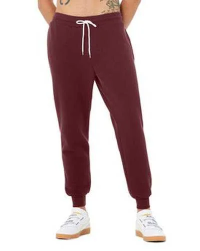 Bella + Canvas 3727 Unisex Jogger Sweatpant - Maroon