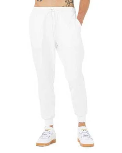 Bella + Canvas 3727 Unisex Jogger Sweatpant - White