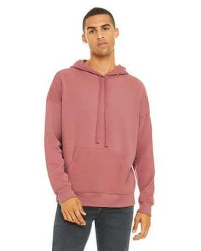 Bella + Canvas 3729 Unisex Sponge Fleece Pullover Dtm Hoodie - Mauve