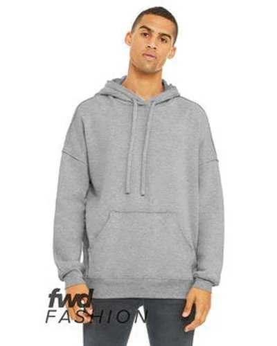 Bella + Canvas 3742C Fwd Fashion Unisex Raw Seam Hooded Sweatshirt - Athletic Heather