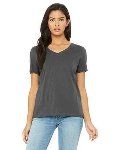 Bella + Canvas 6405 Ladies' Relaxed Jersey V-Neck T-Shirt - Asphalt