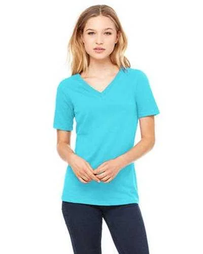 Bella + Canvas 6405 Ladies' Relaxed Jersey V-Neck T-Shirt - Turquoise