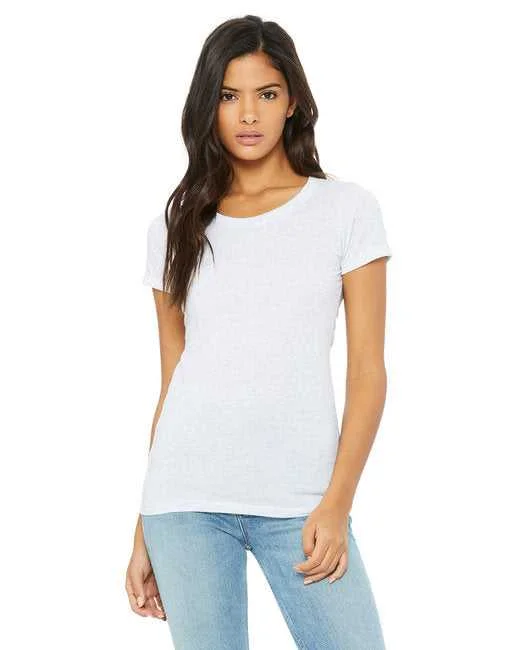 Bella + Canvas B8413 Ladies' Triblend Short-Sleeve T-Shirt - White Fleck Triblend