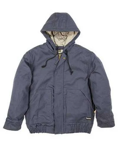 Berne FRHJ01T Men's Tall Flame-Resistant Hooded Jacket - Navy