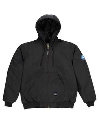 Berne NJ51 Men's Icecap Insulated Hooded Jacket - Black