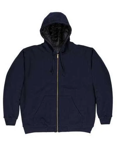 Berne SZ612 Men's Glacier Full-Zip Hooded Jacket - Navy