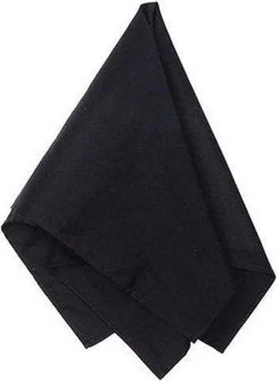 Big Accessories BA001 Solid Bandana - Black