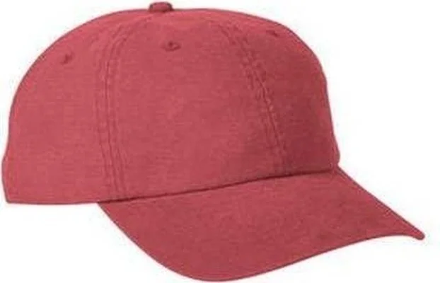 Big Accessories BA610 Heavy Washed Canvas Cap - Antique Red