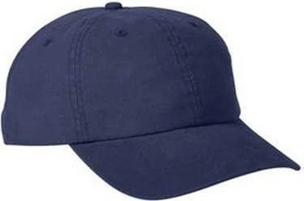 Big Accessories BA610 Heavy Washed Canvas Cap - Navy