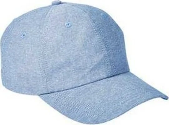 Big Accessories BA614 Summer Prep Cap - Blue Chambray