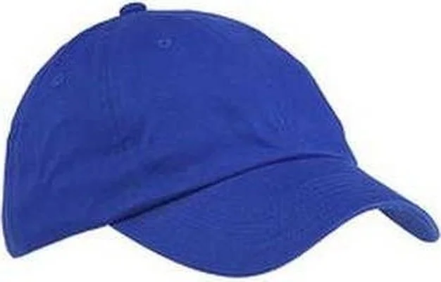 Big Accessories BX001 6-Panel Brushed Twill Unstructured Cap - Royal