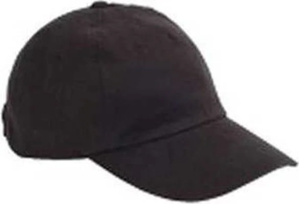 Big Accessories BX008 5-Panel Brushed Twill Unstructured Cap - Black