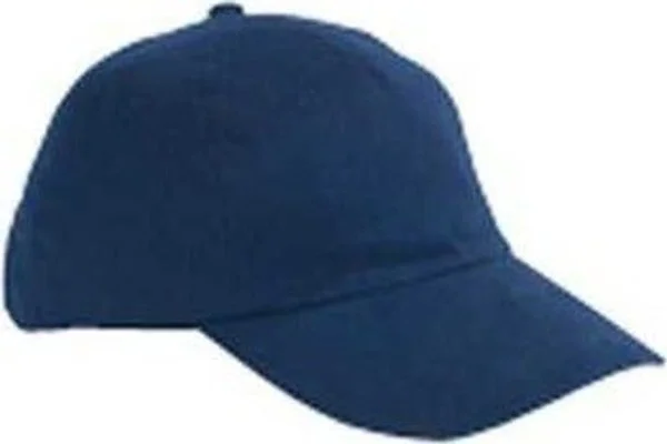 Big Accessories BX008 5-Panel Brushed Twill Unstructured Cap - Navy