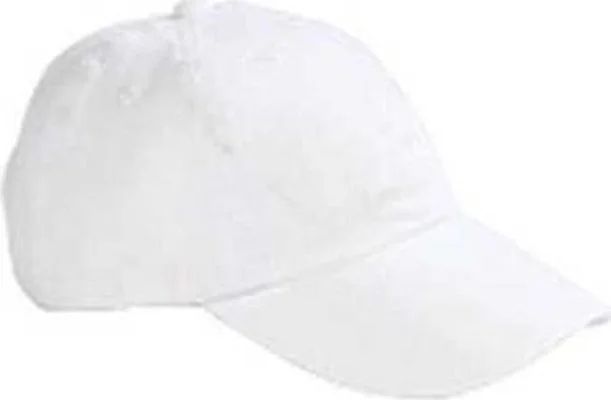 Big Accessories BX008 5-Panel Brushed Twill Unstructured Cap - White