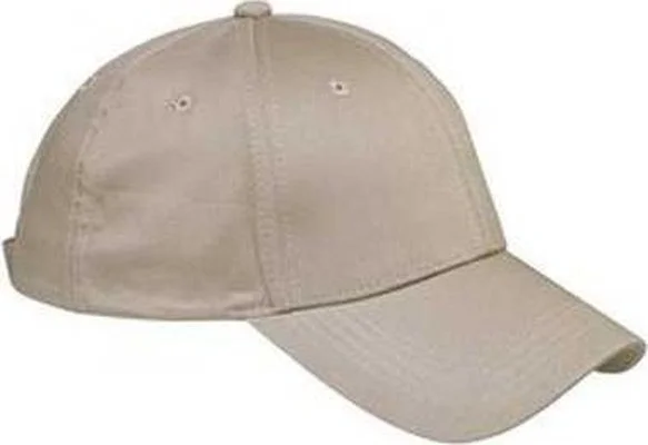 Big Accessories BX020 6-Panel Structured TwillCap - Khaki