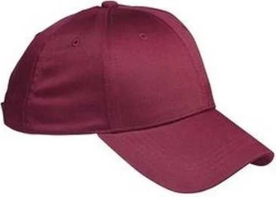 Big Accessories BX020 6-Panel Structured TwillCap - Maroon