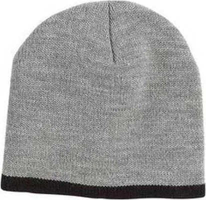 Big Accessories TNT Knit Beanie - Gray Black