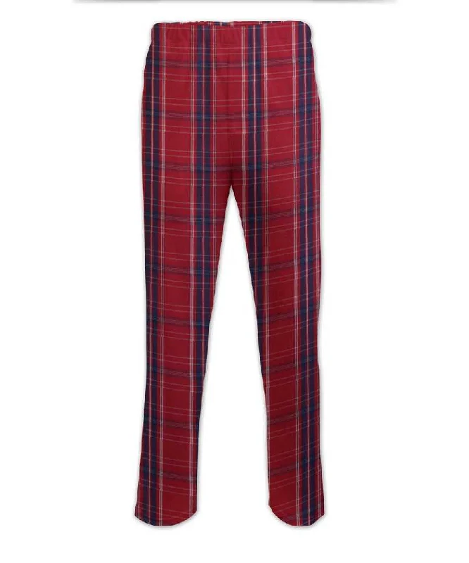 Boxercraft BM6624 Harley Flannel Pants - Maroon Plaid