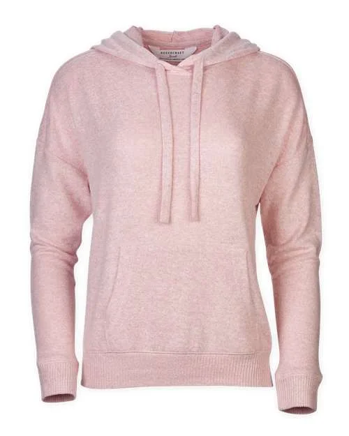 Boxercraft BW1501 Women's Cuddle Fleece Hooded Pullover - Blush Heather