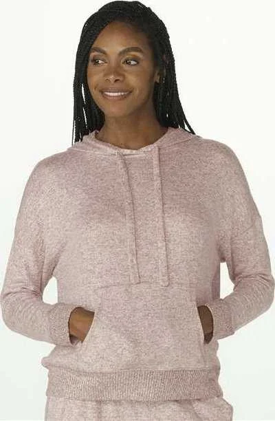 Boxercraft BW1501 Women's Cuddle Fleece Hooded Pullover - Espresso Heather