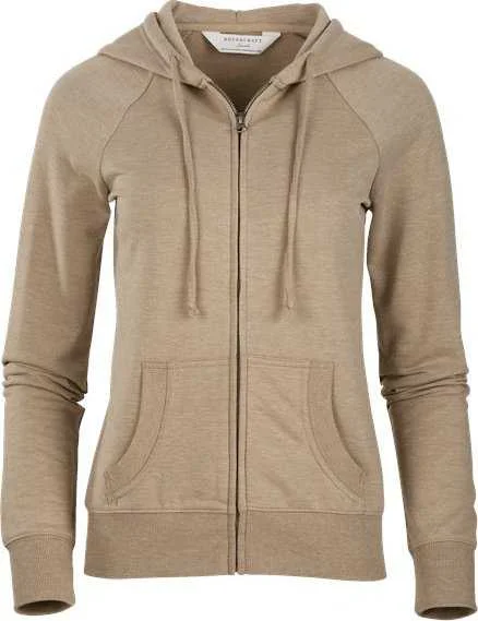 Boxercraft BW5201 Women's Dream Fleece Full-Zip Hooded Sweatshirt - Latte Heather