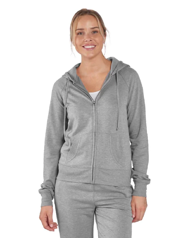 Boxercraft BW5201 Women's Dream Fleece Full-Zip Hooded Sweatshirt - Oxford Heather