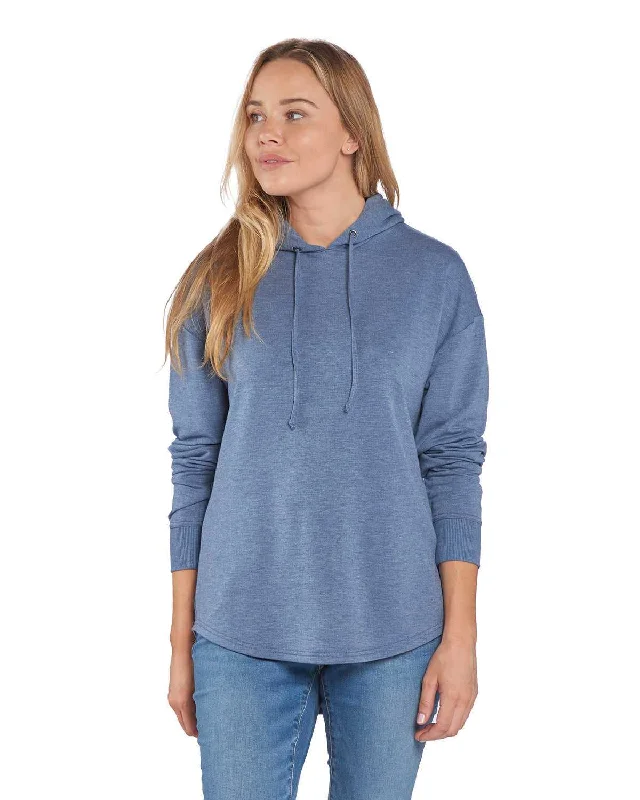 Boxercraft BW5301 Women's Dream Fleece Hooded Pullover - Indigo Heather